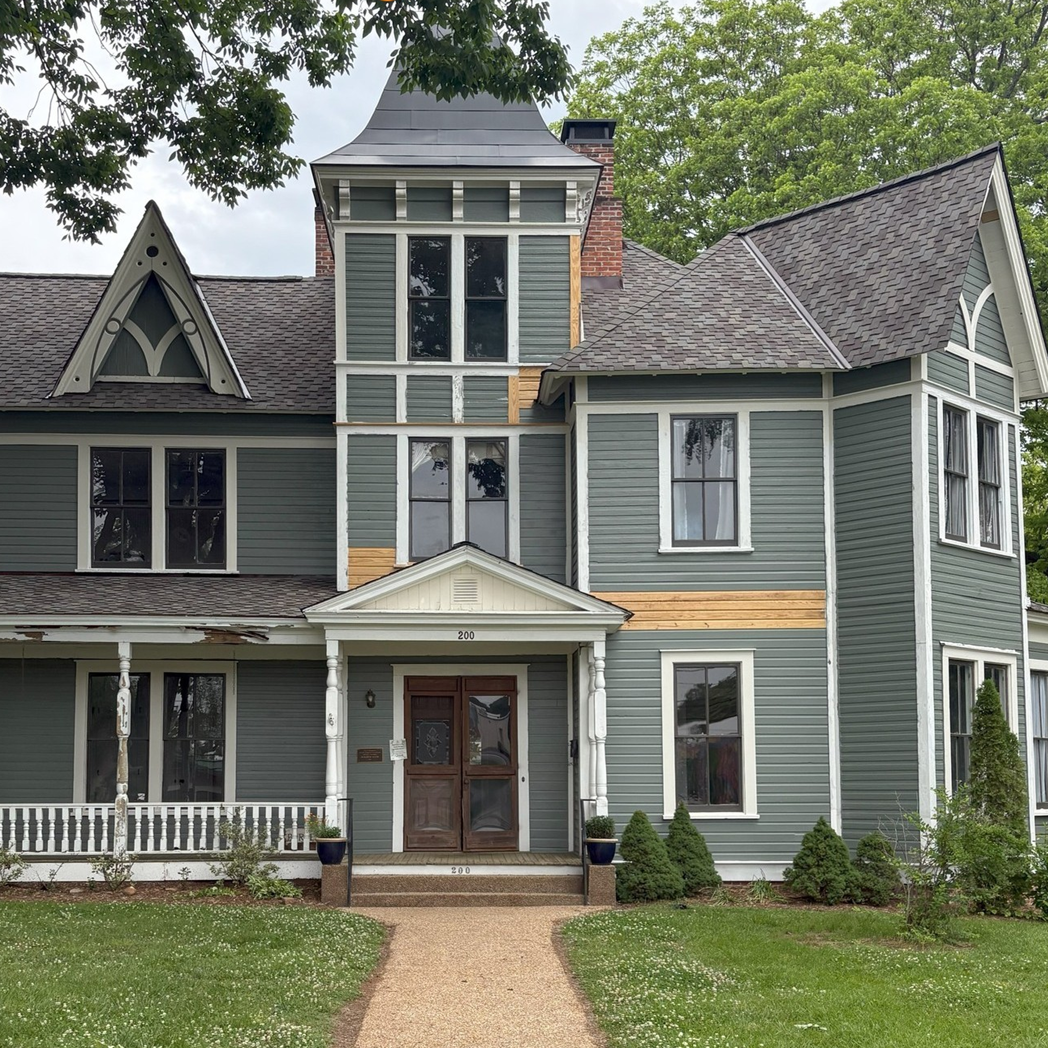 The restored Burleson House