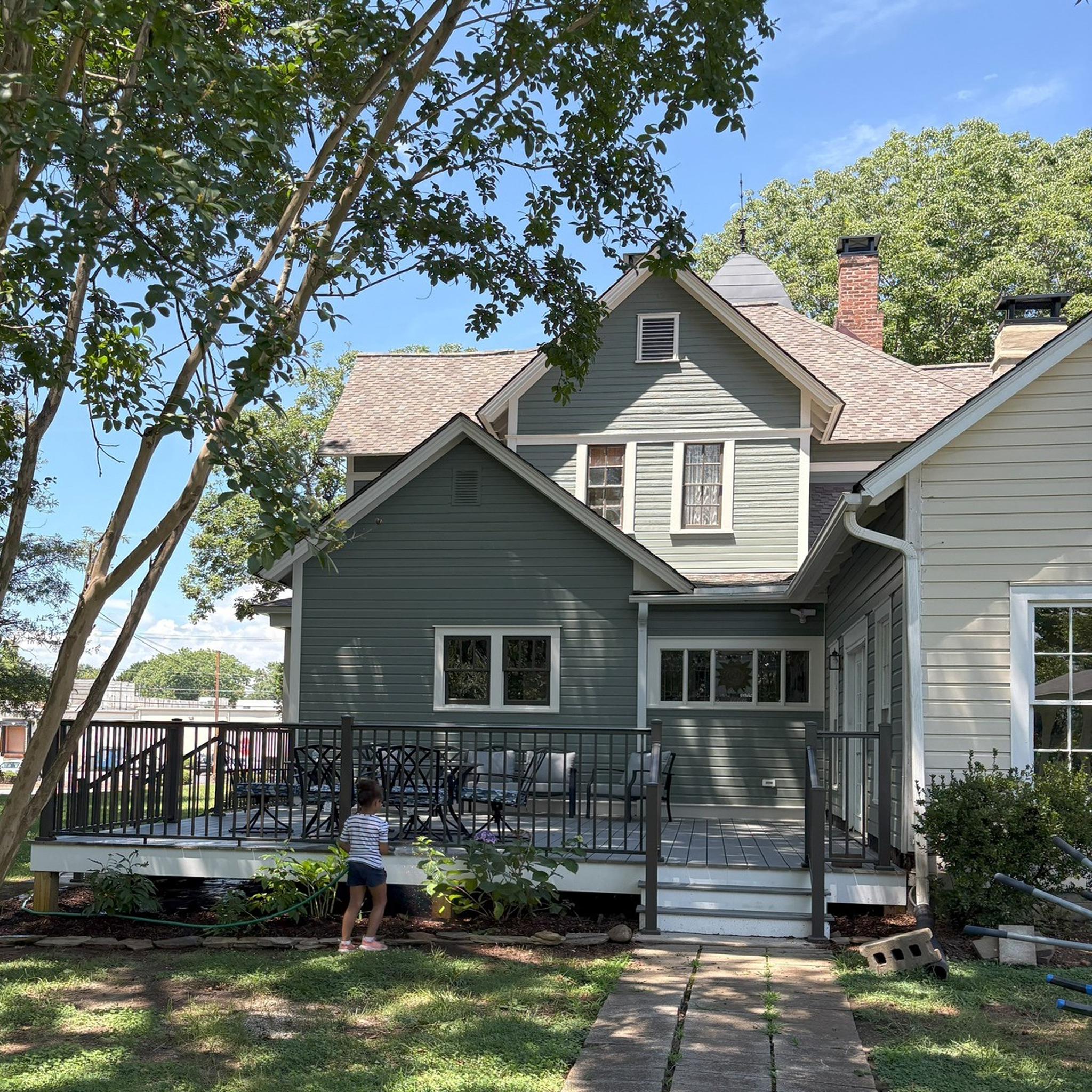 The restored Burleson House