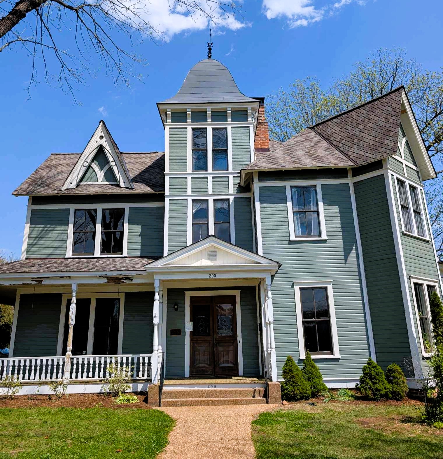 The restored Burleson House